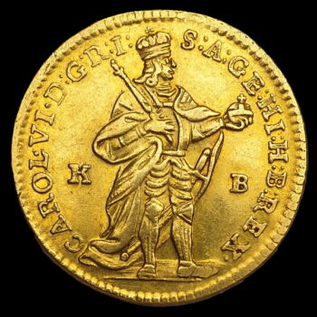 III. Károly arany dukát 1738 KB