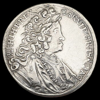 III. Károly magyar király ezüst 1/2 tallér 1716 KB