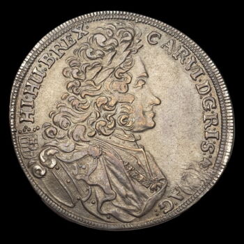 III. Károly magyar király ezüst 1/2 tallér 1715 KB