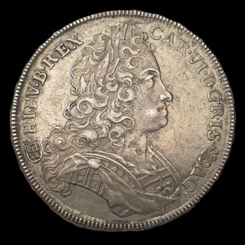 III. Károly magyar király ezüst 1/2 tallér 1719 KB