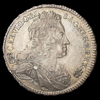 King Charles III of Hungary silver 1/2 thaler 1732 KB