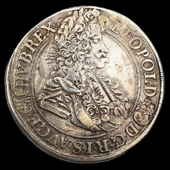 I. Lipót ezüst 1/2 tallér 1695 KB