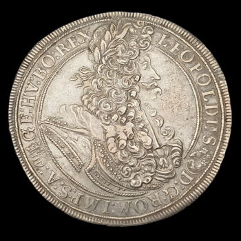 I. Lipót magyar király ezüst tallér 1699 KB