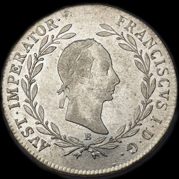 20 Krajcár 1830 B Körmöcbánya I. Ferenc király