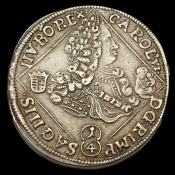 King Charles III of Hungary 1/4 thaler 1725 NB