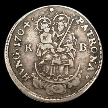 II. Rákóczi Ferenc ezüst 1/2 tallér 1704 KB