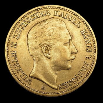 20 Márka 1898 A II. Vilmos arany érme