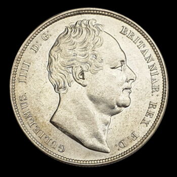 Ezüst 1/2 Crown 1836 IV. Vilmos brit király arcképével