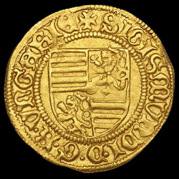 Hungarian King Sigismund of Luxembourg gold forint K-W