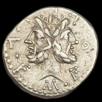 Római Köztársaság kori ezüst denár - M. Furius L. f. Philus (Kr.e.119)