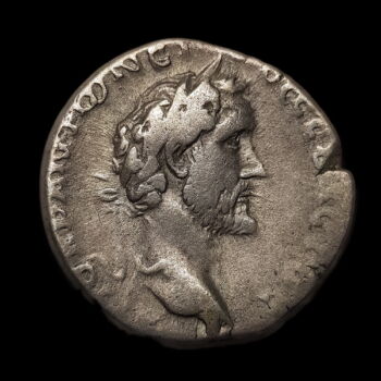 Antoninus Pius római császár (Kr.u. 138-161) ezüst didrachma