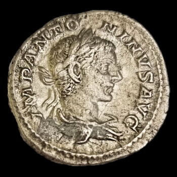 Elagabalus római császár (Kr.u. 218-222) ezüst denár - IOVI CONSERVATORI