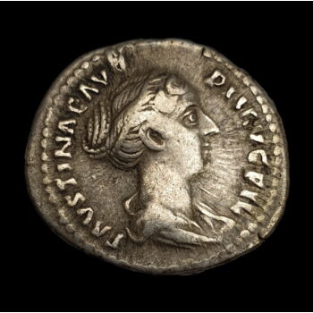 Faustina császárné (Kr.u. 130-175) ezüst denár - VENVS