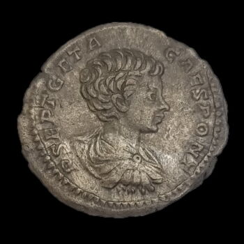 Geta római császár (Kr.u.211) ezüst denár - VICT AETERN