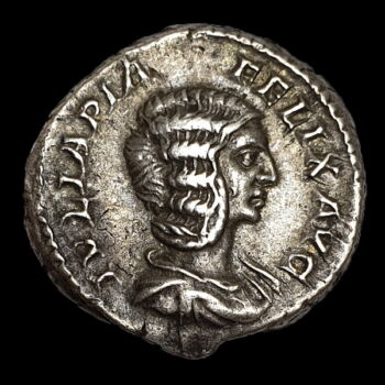 Julia Domna római császárné ezüst denár