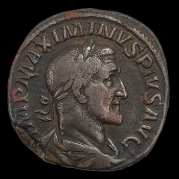 Maximinus Thrax római császár bronz sestertius