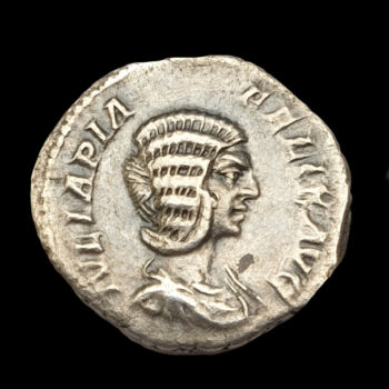 Iulia Domna római császárné ezüst denár - DIANA LUCIFERA