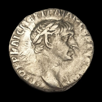 Traianus Roman emperor (A. D.. 98-117) silver denarius - Bostra