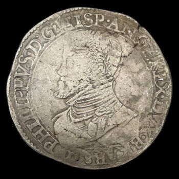 II. Fülöp spanyol király ezüst tallér 1558