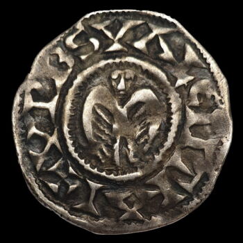 XII.századi francia keresztes ezüst denár 