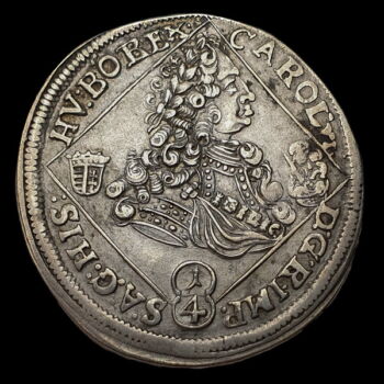 III. Károly magyar király 1/4 tallér 1727 NB