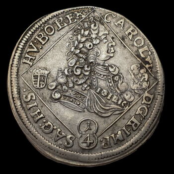 King Charles III of Hungary 1/4 thaler 1727 NB