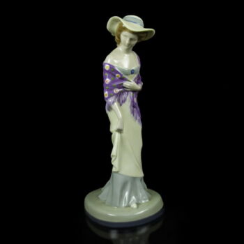 Johanna Meier-Michel (1876-1930) porcelán kalapos hölgy figura