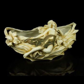 Szecessziós virágtartó kaspó jardiniere