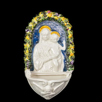 Ceramic holy water container