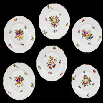 Herend Fruit-patterned cake/small plate set (6 pcs)