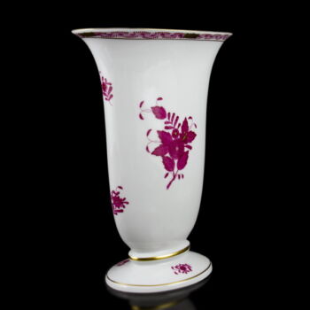 Herendi porcelán pink Apponyi mintás váza