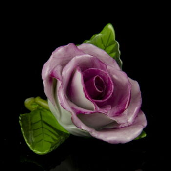 Herendi porcelán rózsa rózsaszín