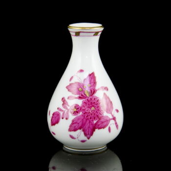 Herendi pink Apponyi mintás mini váza