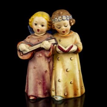 Hummel kerámia figurapár éneklő angyalkák