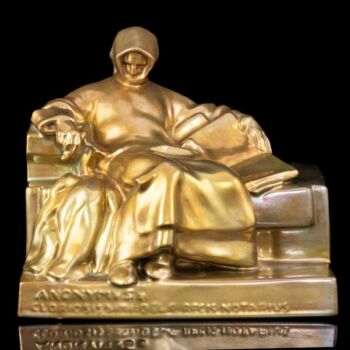 Zsolnay Anonymus fajansz-kerámia kisplasztika 1930-as évek