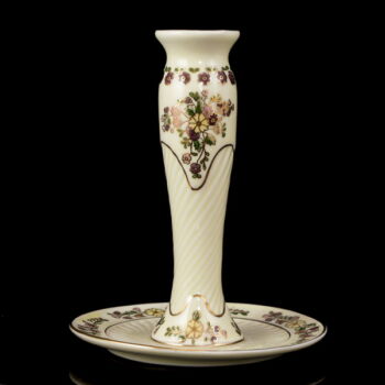 Zsolnay porcelain table candlestick