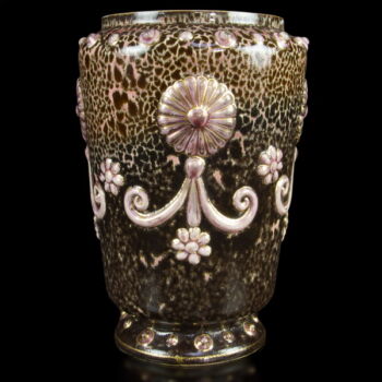 Zsolnay váza rózsaszín sorozatból
