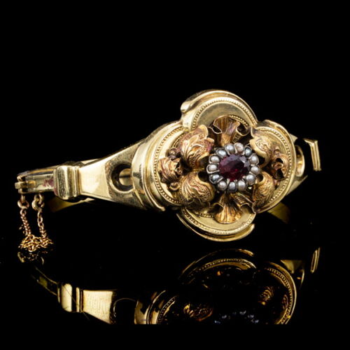 Biedermeier arany karkötő