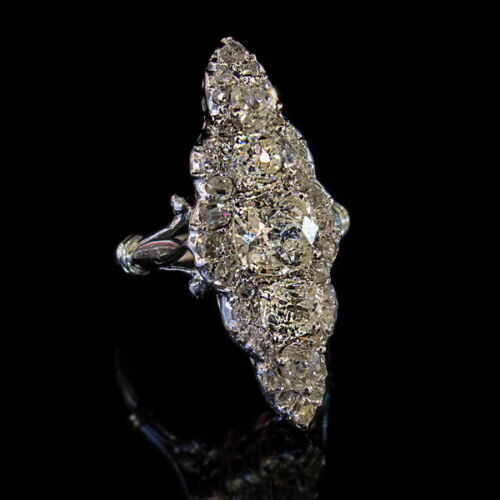 Art deco gyémánt gyűrű