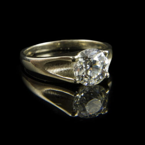 Engagement ring with diamond (1.512 ct)