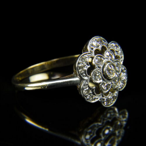 Rosetta-style Art Nouveau ring