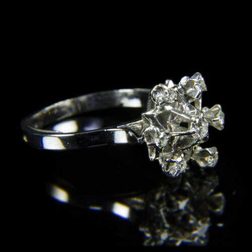 Jégvirág gyémánt gyűrű