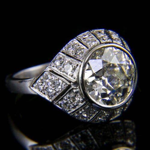 Gyémánt köves fehérarany női gyűrű