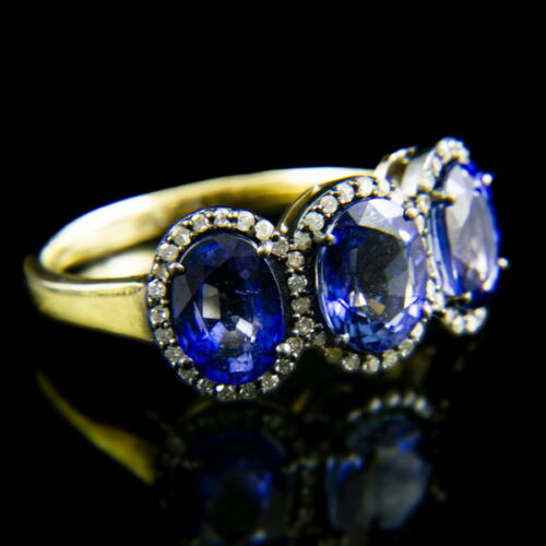 Alliance fazonú zafír gyémánt gyűrű