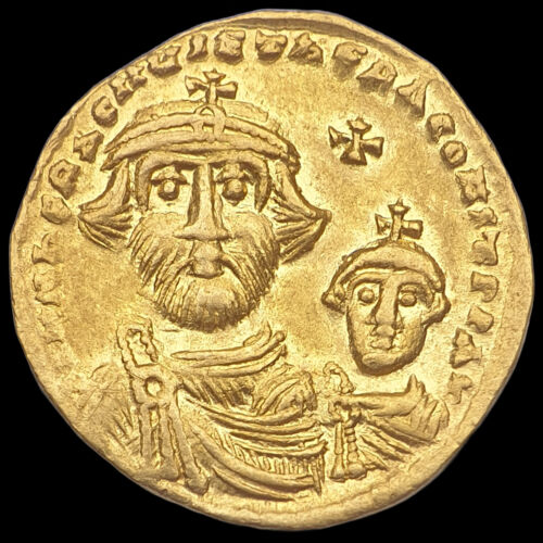 Heraclius Byzantine Emperor gold solidus