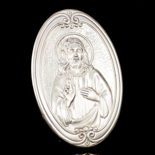 Krisztus pantokrátor asztali ezüst kép