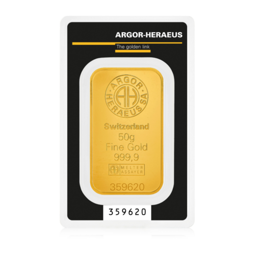 Argor-Heraeus 50g Gold Bar