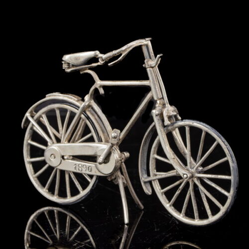 Mini ezüst kerékpár