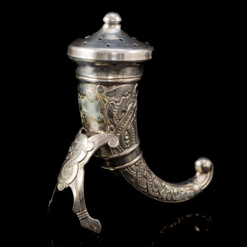 Mini ezüst bőségszarú fűszerszóró