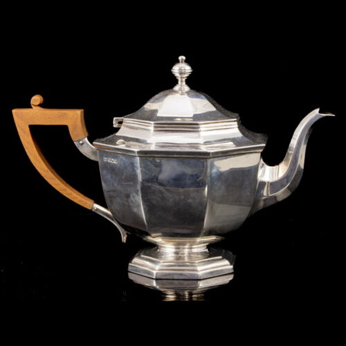 Sheffield silver teapot